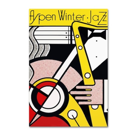 Vintage Apple Collection 'Aspen Winter Jazz' Canvas Art,30x47